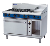 Blue Seal Evolution Series G58C - 1200mm Gas Range Convection Oven + 300mm griddle - JD Catering Equipment Solutions Ltd