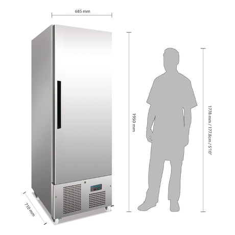 G591 Polar G-Series Upright Slimline Freezer 440Ltr JD Catering Equipment Solutions Ltd