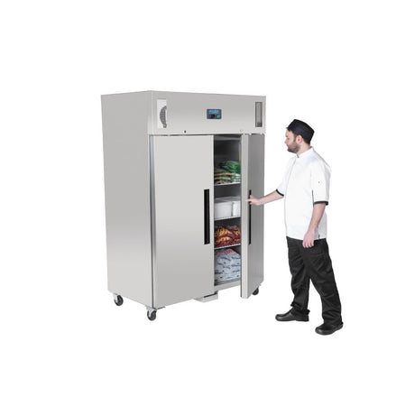 G595 Polar G-Series Upright Double Door Freezer 1200Ltr JD Catering Equipment Solutions Ltd