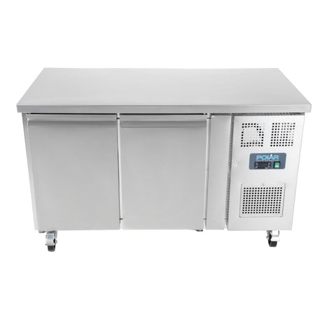 G596 Polar U-Series Double Door Counter Fridge 282Ltr JD Catering Equipment Solutions Ltd