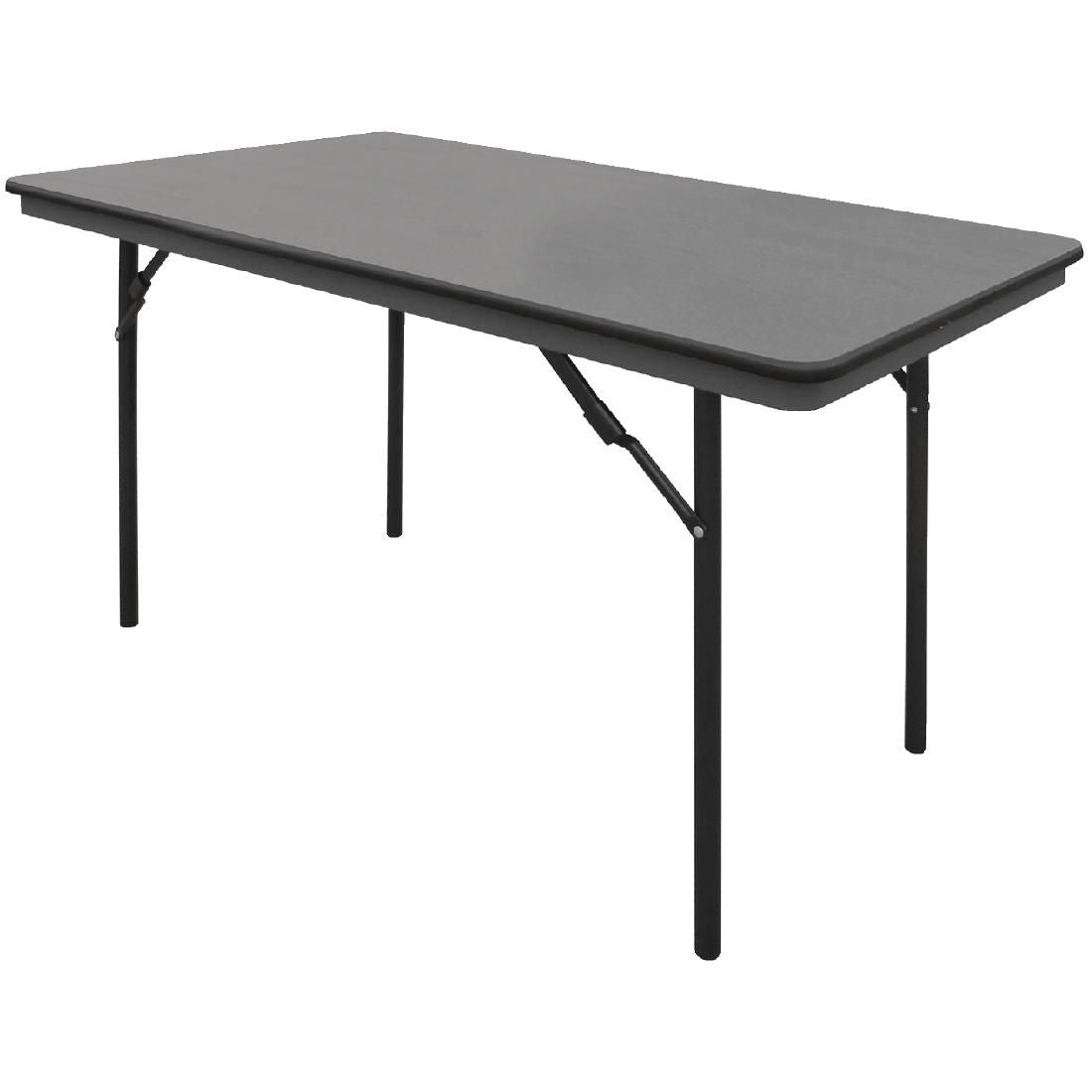 GC594 Bolero ABS Rectangular Folding Table Grey (Single) JD Catering Equipment Solutions Ltd