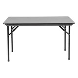 GC594 Bolero ABS Rectangular Folding Table Grey (Single) JD Catering Equipment Solutions Ltd