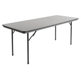 GC596 Bolero ABS Rectangular Folding Table Grey 6ft (Single) JD Catering Equipment Solutions Ltd