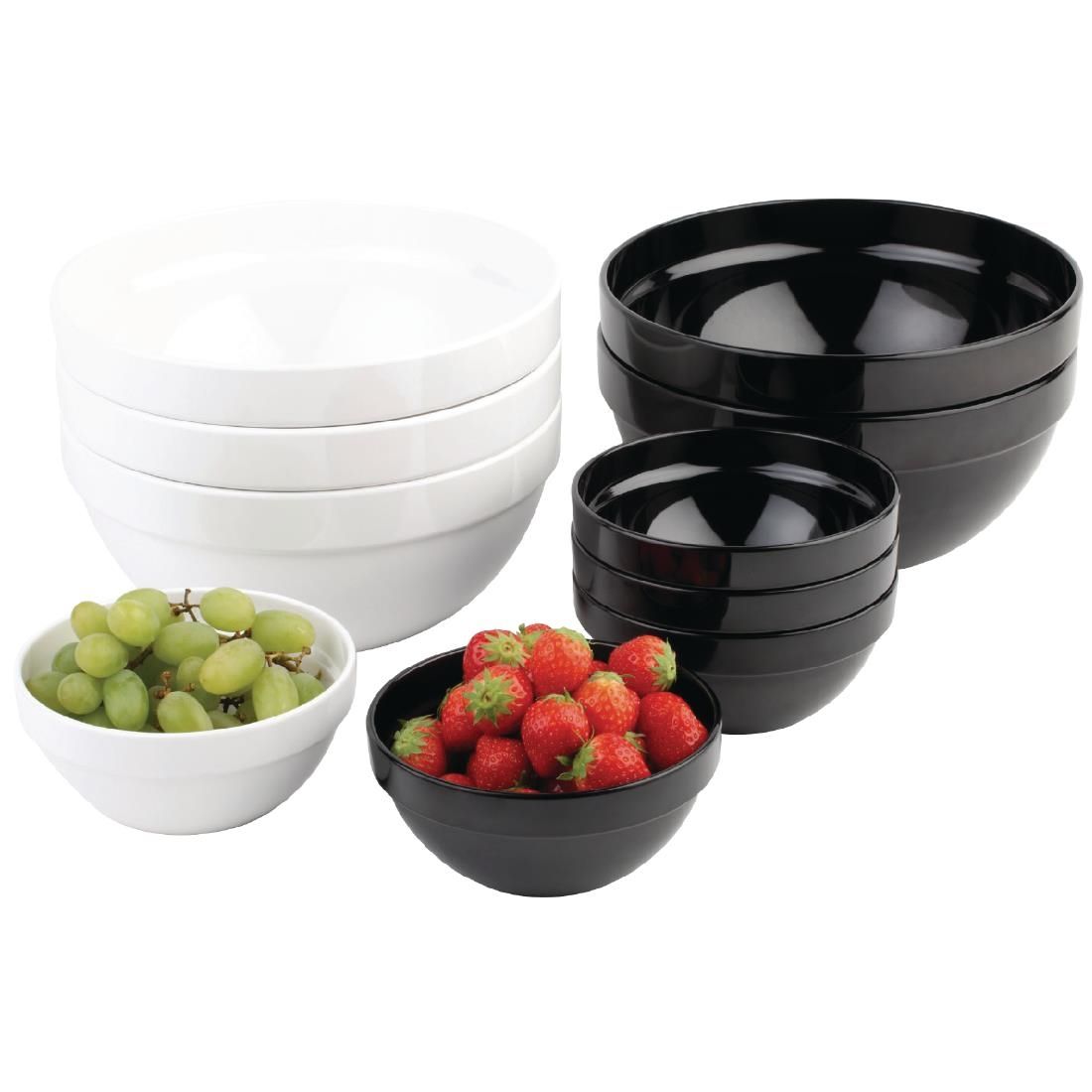 GC932 APS Frames White 2.5Ltr Melamine Bowl JD Catering Equipment Solutions Ltd