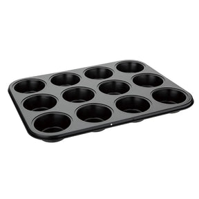 GD011 Vogue Carbon Steel Non-Stick Muffin Tray 12 Cup - JD Catering Equipment Solutions Ltd