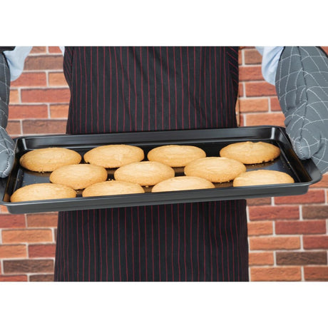 GD016 Vogue Non-Stick Carbon Steel Baking Tray 482 x 305mm JD Catering Equipment Solutions Ltd