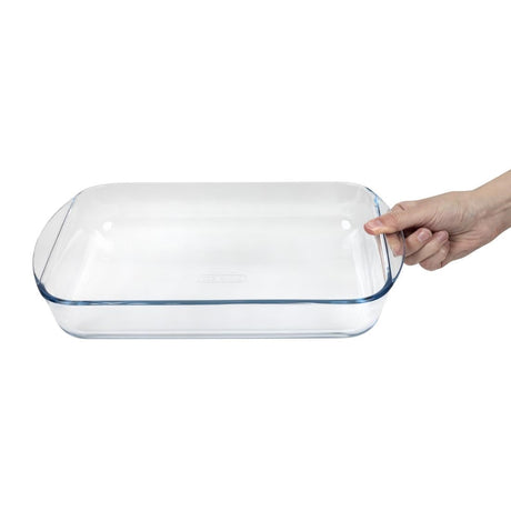 GD030 Pyrex Rectangular Glass Roasting Dish 350mm JD Catering Equipment Solutions Ltd