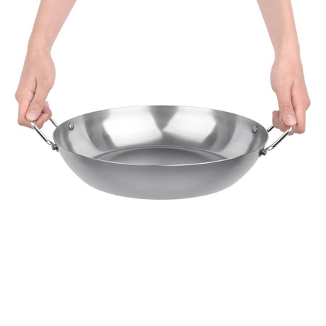 GD073 Vogue Carbon Steel Paella Pan 325mm JD Catering Equipment Solutions Ltd