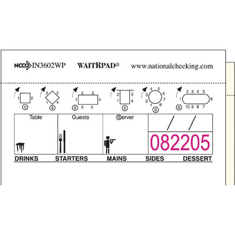 GD113 WaitRpads Waiting Pads Duplicate Carbonless (Pack of 10) JD Catering Equipment Solutions Ltd