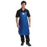 GD331 Burnguard Nylon QuicKlean Bib Apron Blue JD Catering Equipment Solutions Ltd