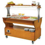 GD373 Roller Grill Chilled Salad Bar Light Wood SB40F - JD Catering Equipment Solutions Ltd