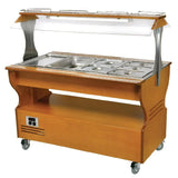 GD373 Roller Grill Chilled Salad Bar Light Wood SB40F - JD Catering Equipment Solutions Ltd