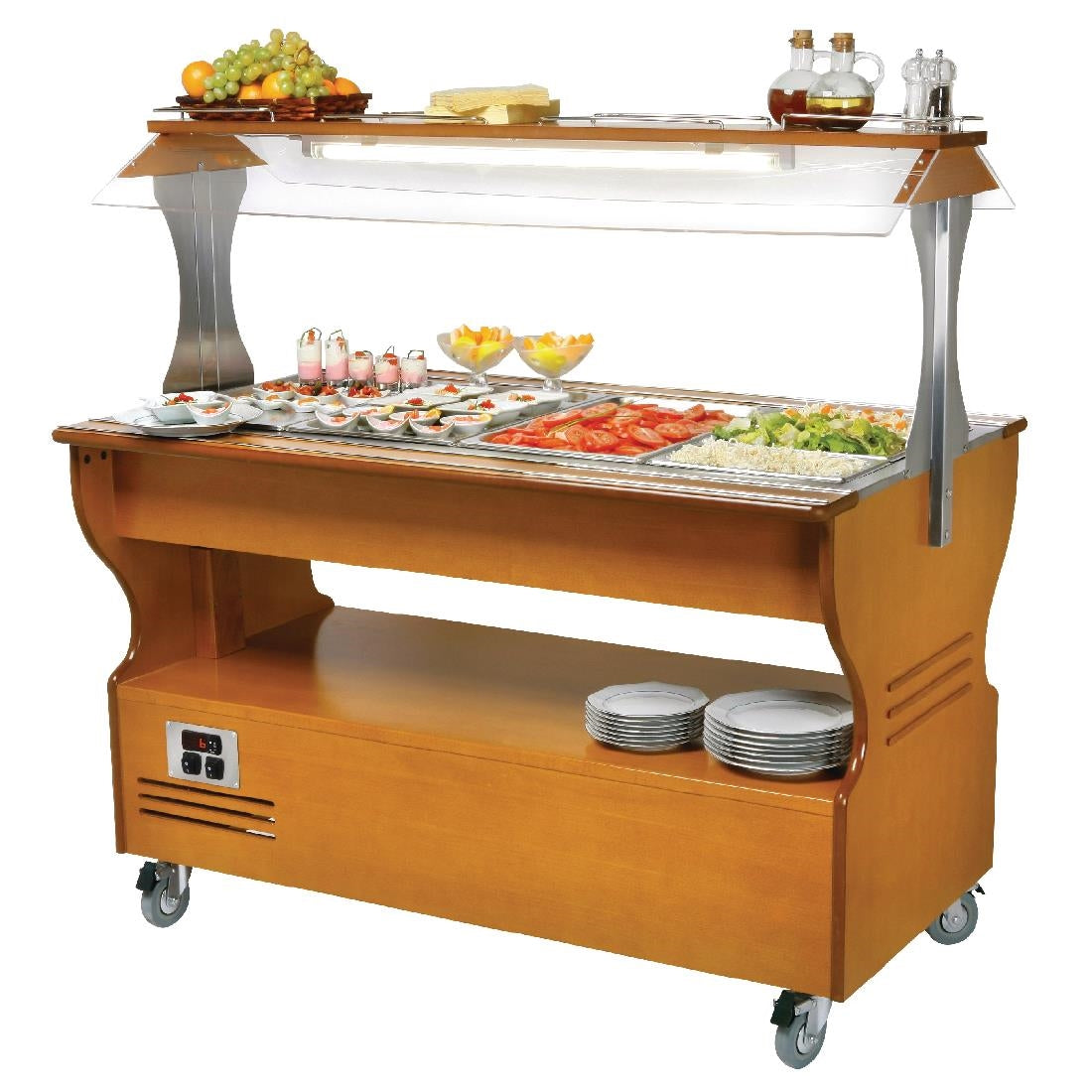 GD374 Roller Grill Chilled / Warm Salad Bar Light SB40M JD Catering Equipment Solutions Ltd