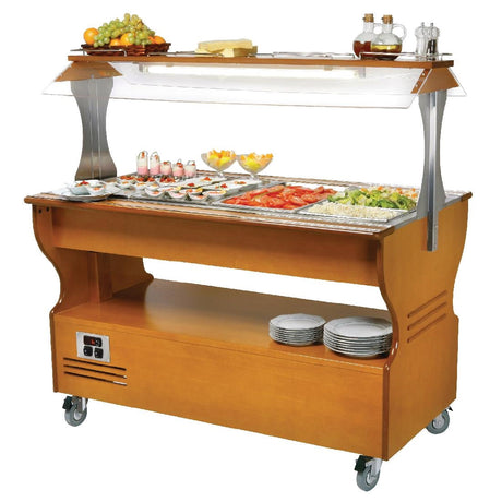 GD374 Roller Grill Chilled / Warm Salad Bar Light SB40M JD Catering Equipment Solutions Ltd