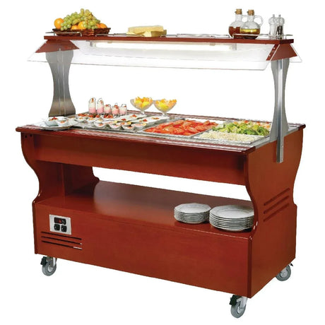 GD376 Roller Grill Chilled / Warm Salad Bar Dark SB40M - JD Catering Equipment Solutions Ltd