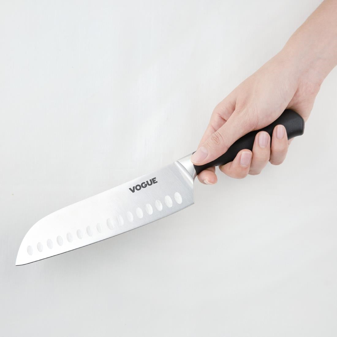 GD759 Vogue Soft Grip Santoku Knife 18cm JD Catering Equipment Solutions Ltd