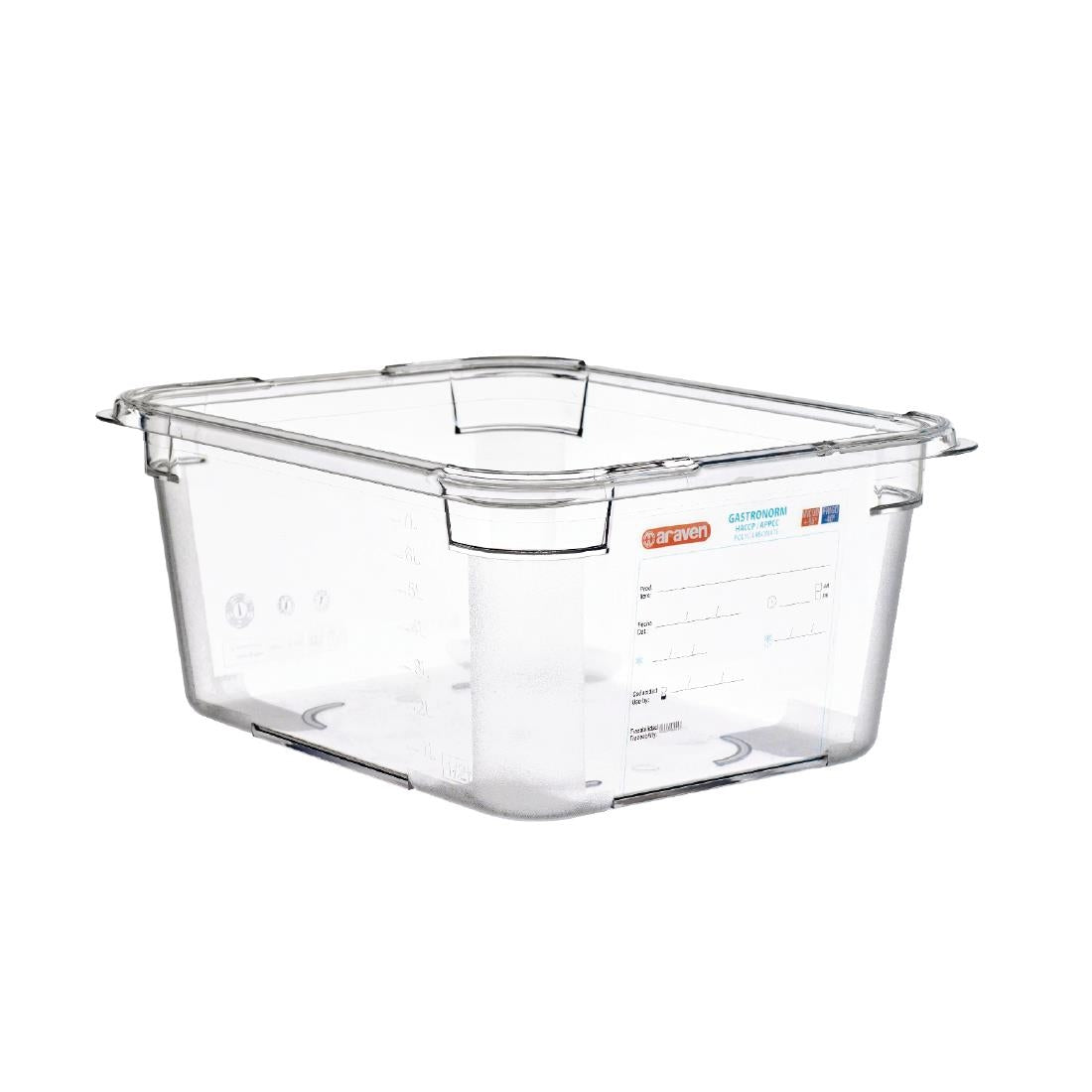 GD817 Araven Polycarbonate 1/2 Gastronorm Container 9.5Ltr JD Catering Equipment Solutions Ltd