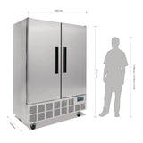 GD879 Polar G-Series Double Door Slimline Fridge 960Ltr - JD Catering Equipment Solutions Ltd