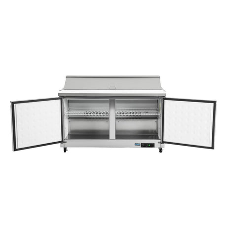 GD883 Polar U-Series Double Door Prep Counter Fridge 527Ltr JD Catering Equipment Solutions Ltd