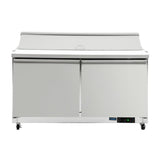 GD883 Polar U-Series Double Door Prep Counter Fridge 527Ltr JD Catering Equipment Solutions Ltd