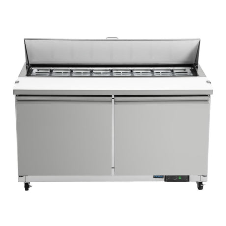 GD883 Polar U-Series Double Door Prep Counter Fridge 527Ltr JD Catering Equipment Solutions Ltd