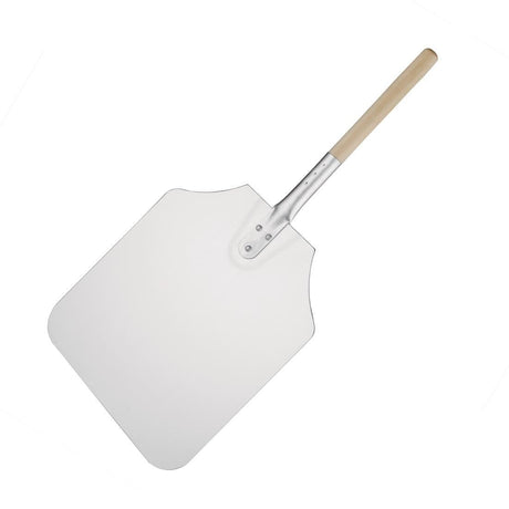 GE208 Vogue Wood Handle Aluminium Pizza Peel 31x36cm JD Catering Equipment Solutions Ltd