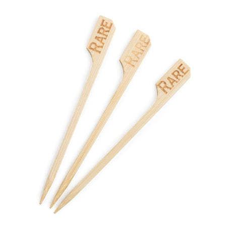 GE895 Biodegradable Bamboo Steak Markers Rare (Pack of 100) JD Catering Equipment Solutions Ltd