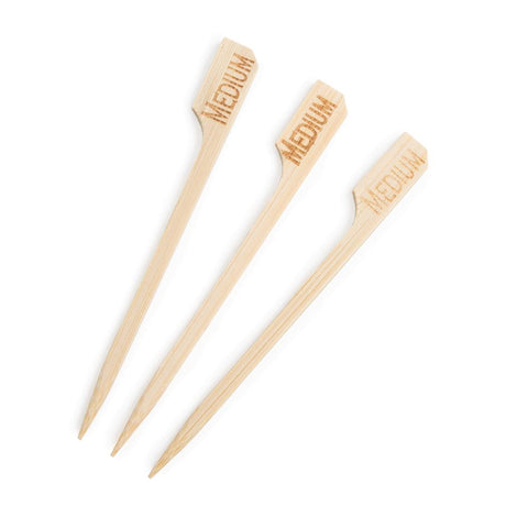 GE897 Biodegradable Bamboo Steak Markers Medium (Pack of 100) JD Catering Equipment Solutions Ltd