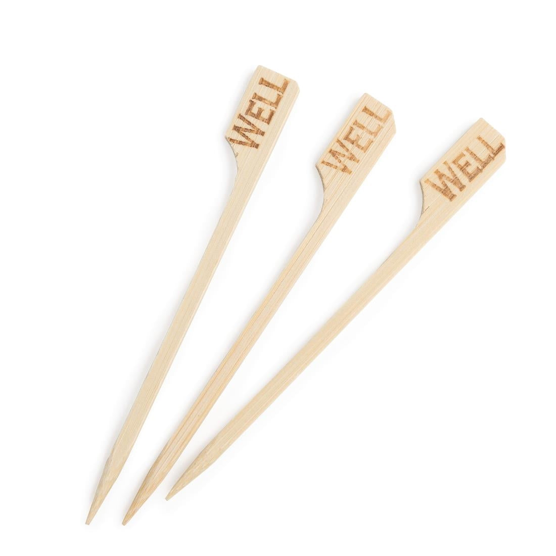 GE899 Biodegradable Bamboo Steak Markers Well (Pack of 100) JD Catering Equipment Solutions Ltd