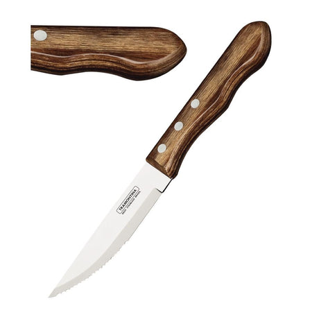 GE994 Tramontina Jumbo Steak Knives (Pack of 4) JD Catering Equipment Solutions Ltd
