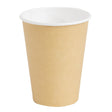 GF032 Fiesta Recyclable Coffee Cups Single Wall Kraft 340ml / 12oz (Pack of 1000) JD Catering Equipment Solutions Ltd