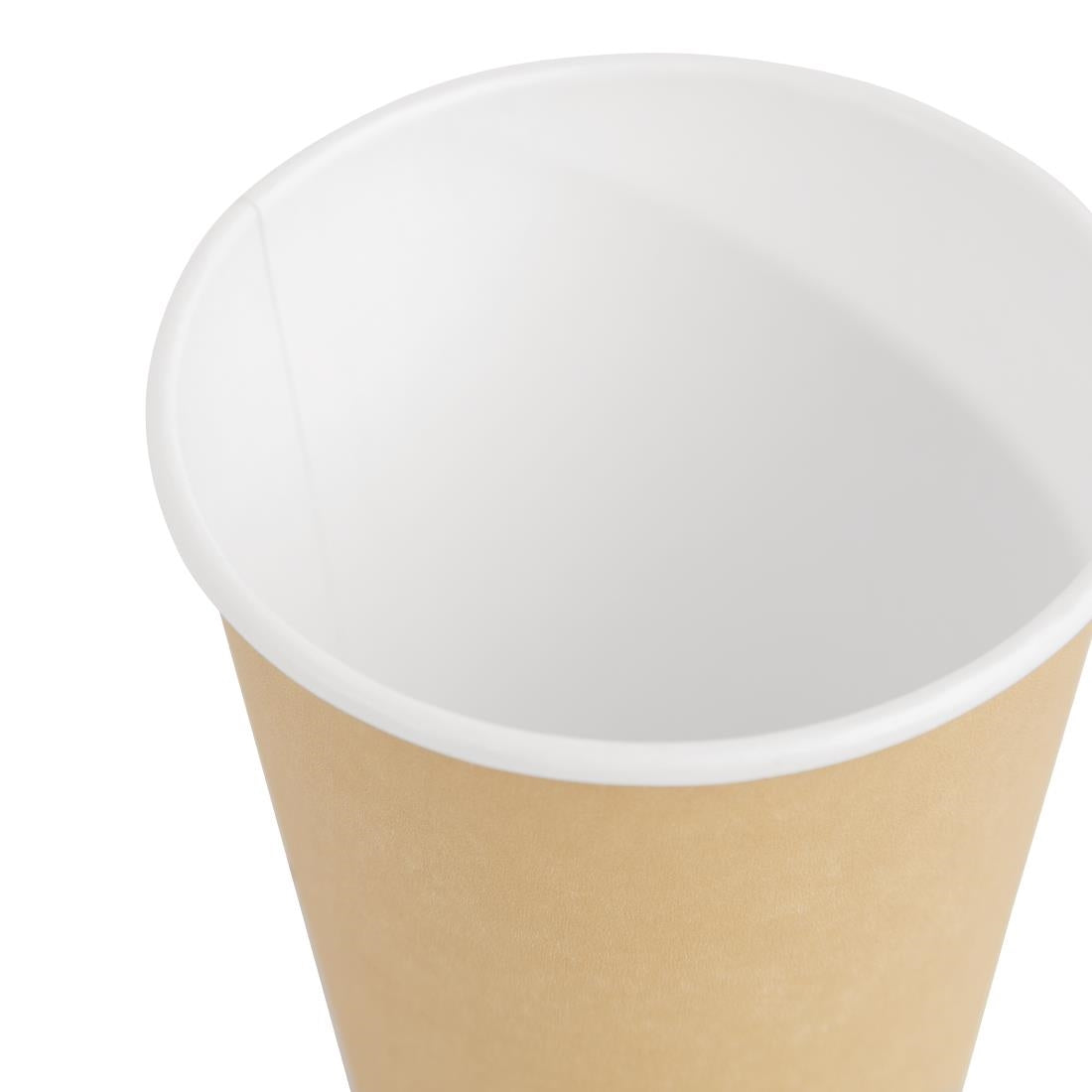 GF032 Fiesta Recyclable Coffee Cups Single Wall Kraft 340ml / 12oz (Pack of 1000) JD Catering Equipment Solutions Ltd