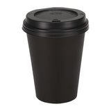 GF042 Fiesta Recyclable Coffee Cups Single Wall Black 340ml / 12oz (Pack of 1000) JD Catering Equipment Solutions Ltd