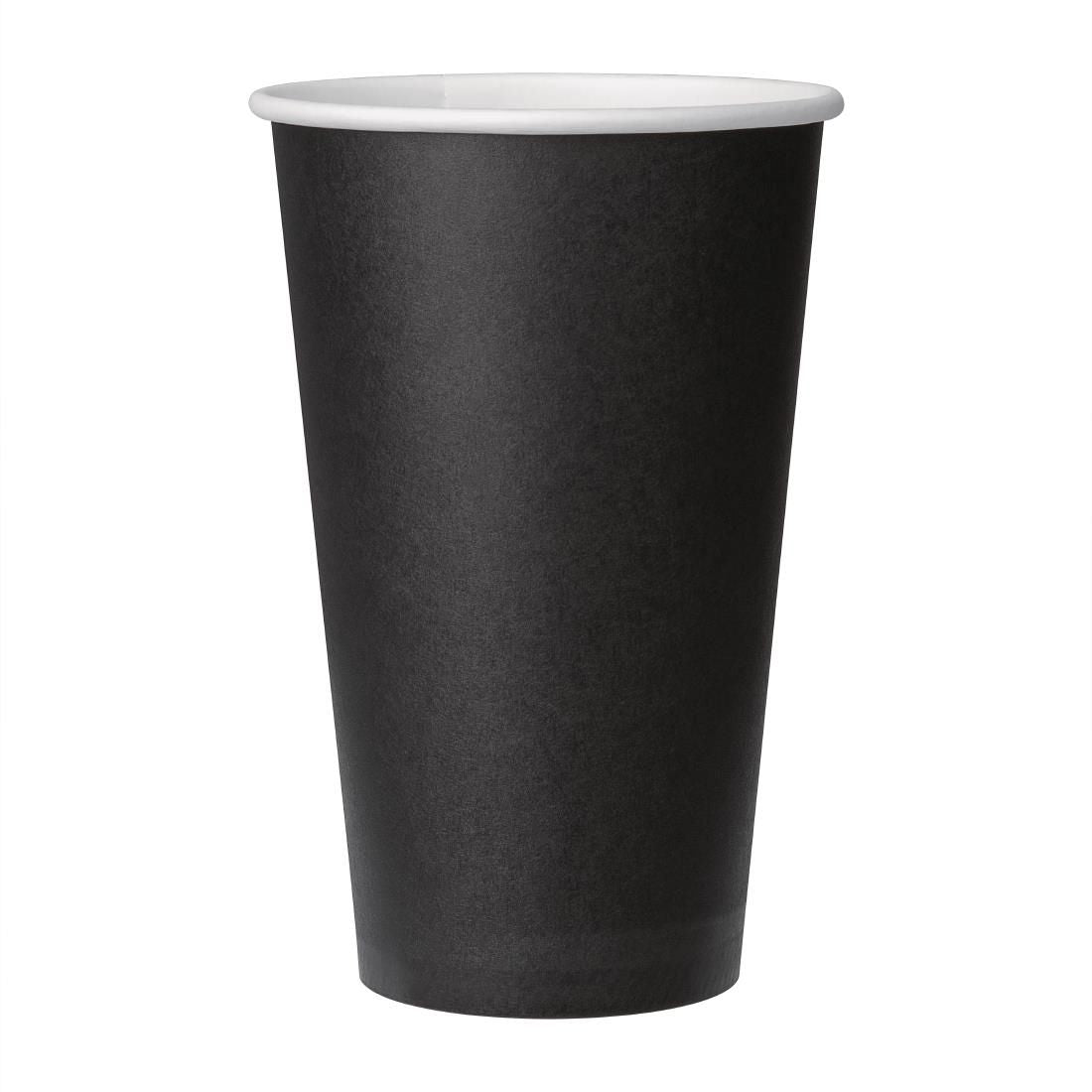 GF044 Fiesta Single Wall Takeaway Coffee Cups Black 455ml / 16oz JD Catering Equipment Solutions Ltd