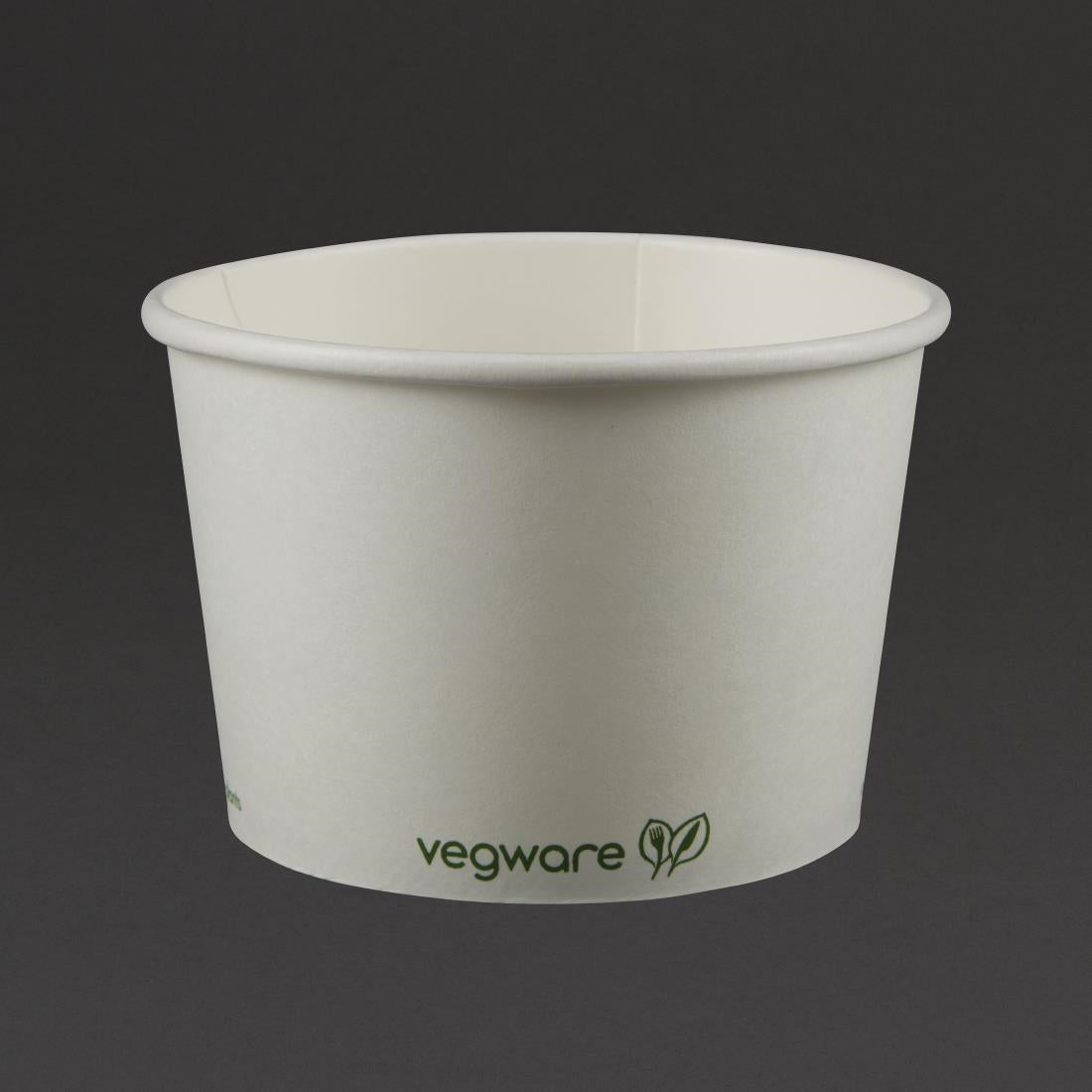 GF047 Vegware Compostable Hot Food Pots 455ml / 16oz (Pack of 500) JD Catering Equipment Solutions Ltd