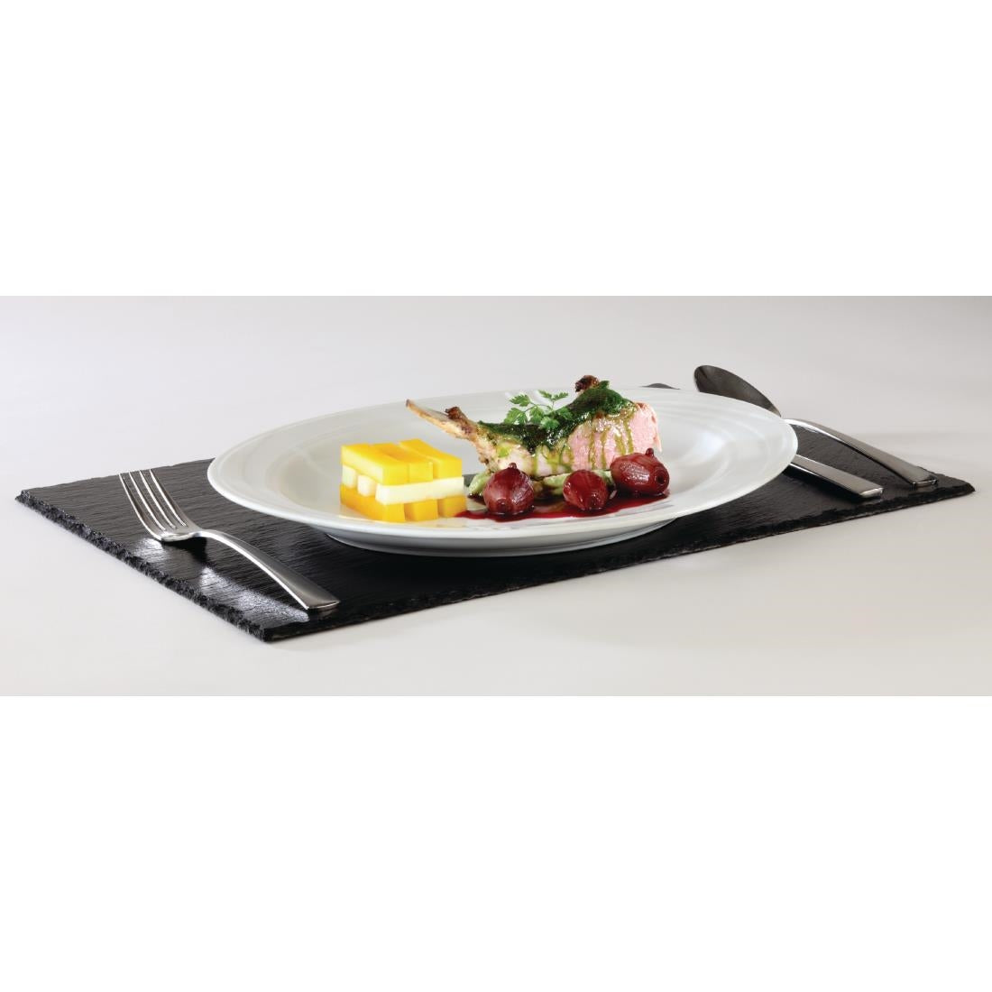 GF071 APS Melamine Platter Slate GN 1/2 JD Catering Equipment Solutions Ltd
