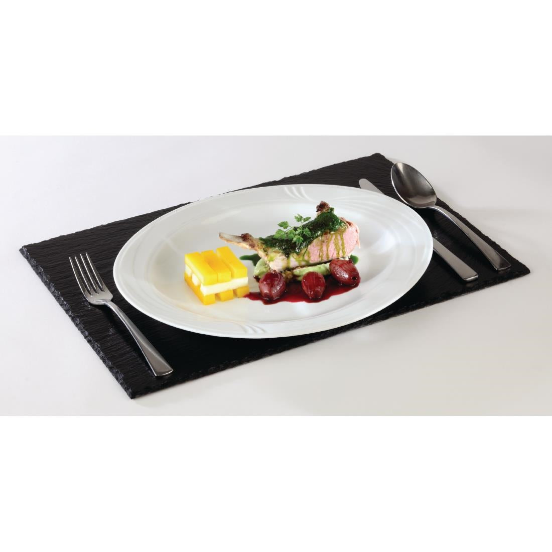 GF071 APS Melamine Platter Slate GN 1/2 JD Catering Equipment Solutions Ltd