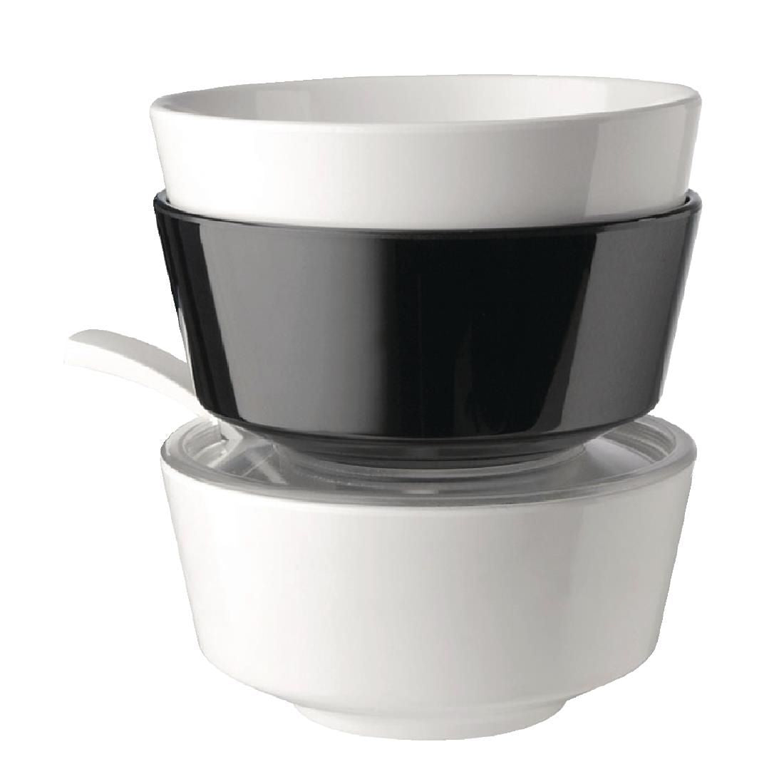 GF089 APS Float Black Round Bowl 8in JD Catering Equipment Solutions Ltd