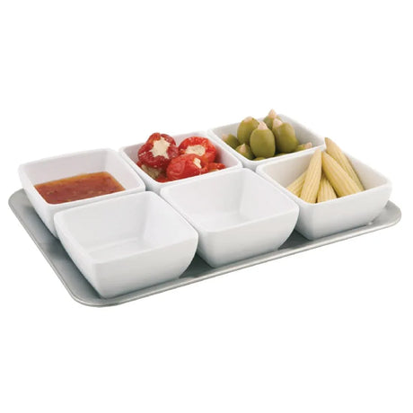 GF132 APS Pure Melamine White Square Mini Bowl - JD Catering Equipment Solutions Ltd