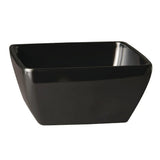 GF133 APS Pure Melamine Black Square Mini Bowl - JD Catering Equipment Solutions Ltd
