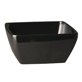GF133 APS Pure Melamine Black Square Mini Bowl - JD Catering Equipment Solutions Ltd
