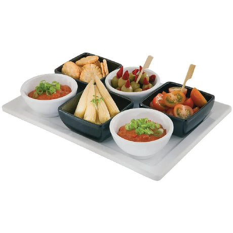 GF133 APS Pure Melamine Black Square Mini Bowl - JD Catering Equipment Solutions Ltd