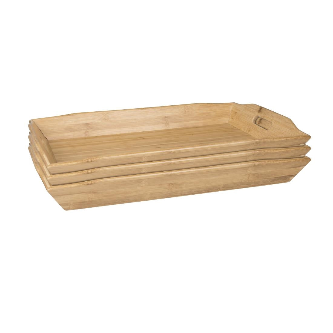 GF204 Olympia Bamboo Butler Tray 584mm JD Catering Equipment Solutions Ltd
