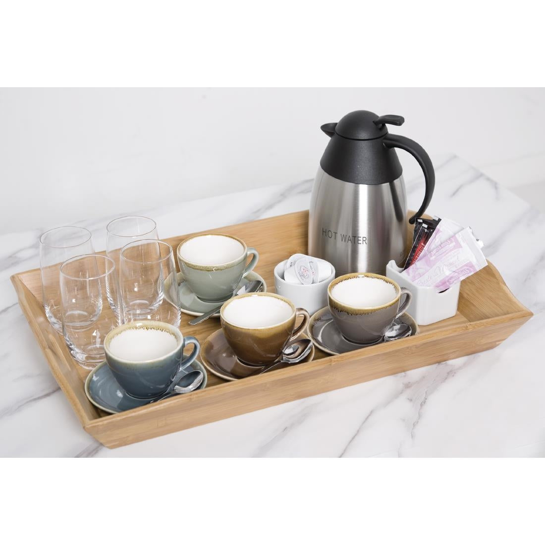 GF204 Olympia Bamboo Butler Tray 584mm JD Catering Equipment Solutions Ltd