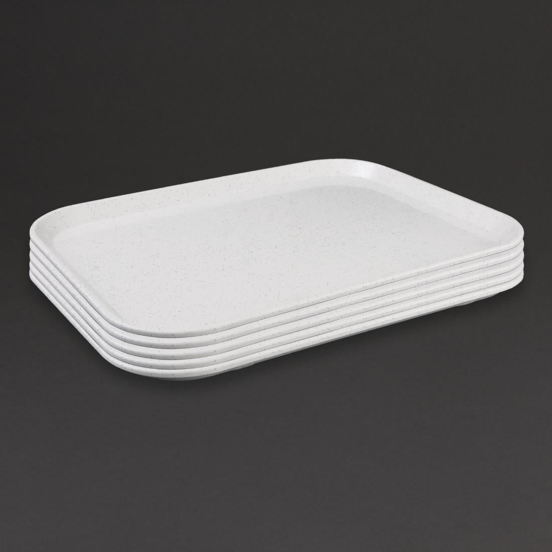 GF241 Kristallon Fibreglass Canteen Tray Light Granite 457mm JD Catering Equipment Solutions Ltd