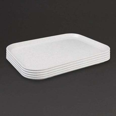 GF241 Kristallon Fibreglass Canteen Tray Light Granite 457mm - JD Catering Equipment Solutions Ltd