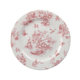 GF612 Churchill Vintage Prints Tea Plates Cranberry Toile Print 210mm (Pack of 6) JD Catering Equipment Solutions Ltd