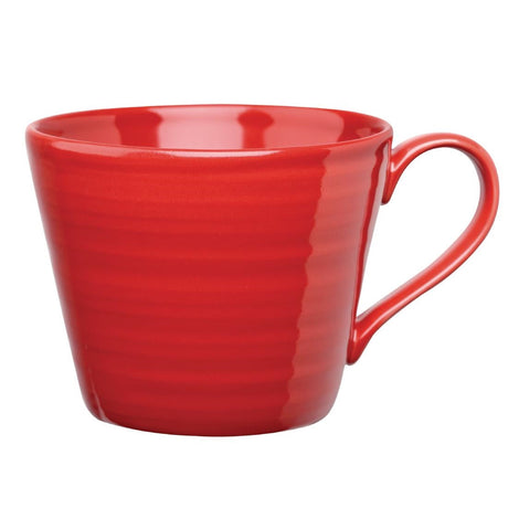 GF702 Art de Cuisine Rustics Red Snug Mugs 341ml (Pack of 6) JD Catering Equipment Solutions Ltd