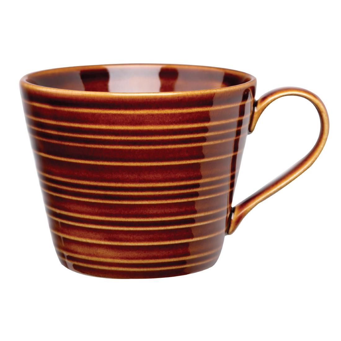 GF703 Art de Cuisine Rustics Brown Snug Mugs 341ml (Pack of 6) JD Catering Equipment Solutions Ltd