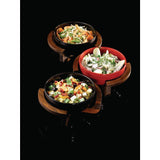 GF709 Art de Cuisine Black Glaze Ripple Bowls Small (Pack of 6) JD Catering Equipment Solutions Ltd